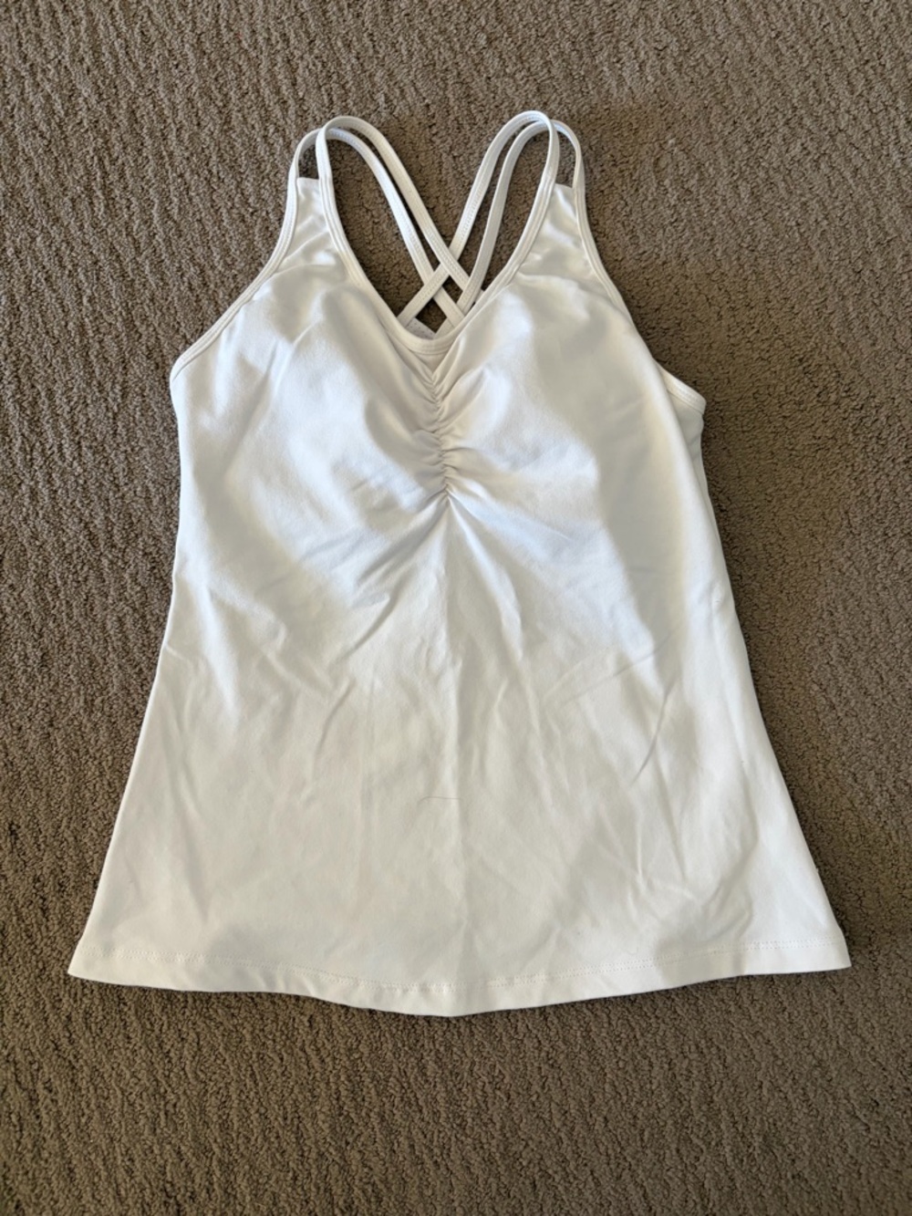 White Active Tank Top